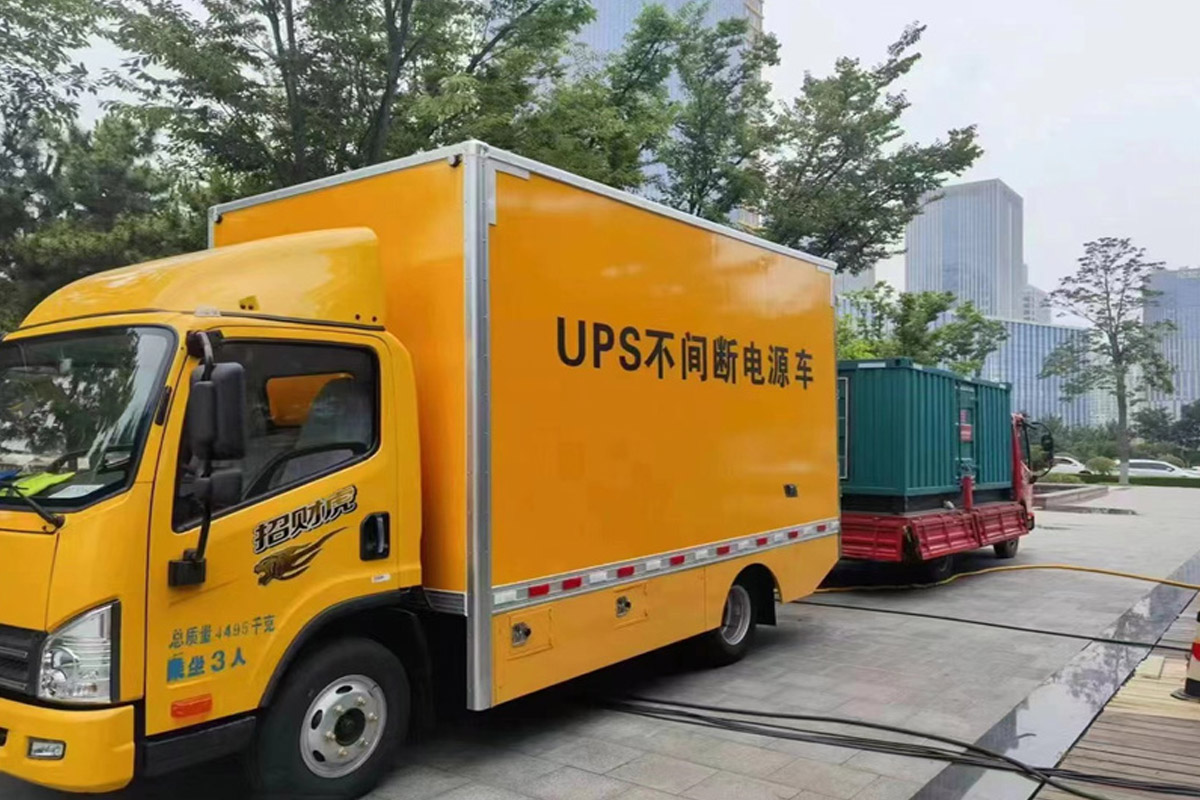 港口发电机租赁施工现场