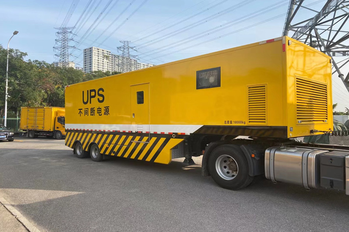 港口发电机租赁施工现场